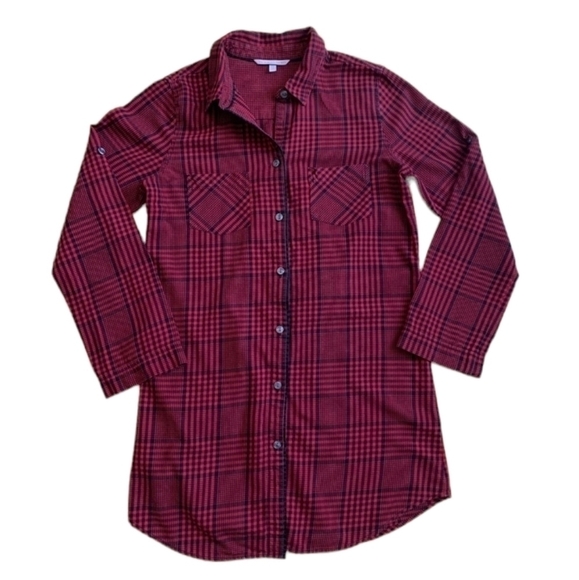 Victoria Secret Buffalo plaid night L/S shirt size XS - Picture 1 of 10